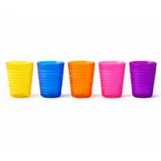 kit copos plástico reutilizáveis 230 ml Infantil para festa escola almoço eventos diversos lembrancinhas efeito neon
