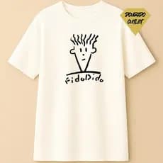 Camiseta Masculina Básica  Fido Dido Vintage Camisa T-shirt Unisex Confortável Qualidade.