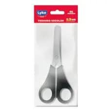 Tesoura Escolar 13cm Preto Lyke Preto