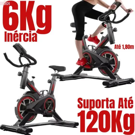 Bicicleta de Spinning Super Silenciosa | Treino Eficiente, Definição Muscular e Queima de Gordura -V3