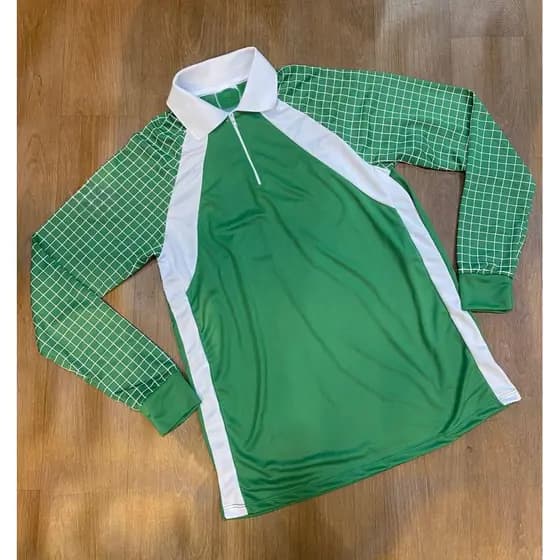 Camisa Polo Manga Longa And Quadriculado.
