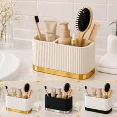 Organizador Multiuso Porta Escova Pente Cabelo Maquiagem Banheiro Dente Escritório Caneta Decorativo