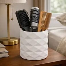 Porta Escova de Cabelo e Pincéis - Organizador Multiuso Decorativo