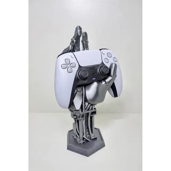 Suporte para Controle de video game Universal - Mão Robô mão Robotica organizador pra controle gamer