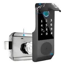 Fechadura Digital Externa Portao Prova D Agua Wifi Tuya Ip67 Preto