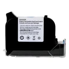 Cartucho De Tinta Preta Para Datador Inkjet Solvente 12.7mm compativel com HP JS12
