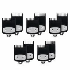Kit 5 Pentes Especial Degrade 0,5 e 1,5 Preto Profissional