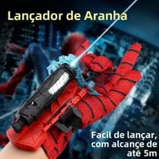 Kit 3 Luva Lançador de Teia Homem Aranha Brinquedo Infantil Lança Dardo com Ventosa