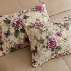 Kit 2 Fronhas Estampadas 400 Fios Macias Confortáveis 50x70 cm
