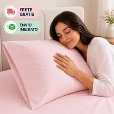 Fronha 50x70cm Toque de Algodão 400 Fios Macia Luxo Kit 2 4 6 8 10 Unidades Garanta ja o seu kit