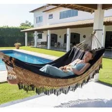 Rede De Dormir Descanso Casal Bucho De Boi Reforçada Rede De Dormir Casal Envio Imediato