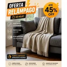 Manta Para Sofá 3,00 M x 1,80 M Premium Gigante Decorativa Protetora De Crochê Envio Imediato