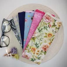 Porta Óculos Adulto e Infantil 100% Algodão Capa/Estojo para Óculos de Sol/Grau Feminino/Masculino