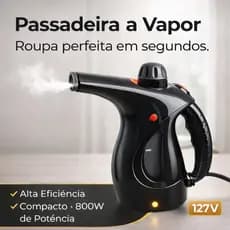Passadeira a Vapor Portátil 800W 127V Vaporizador de Roupas Compacto Tira Amassados Rápido Viagem