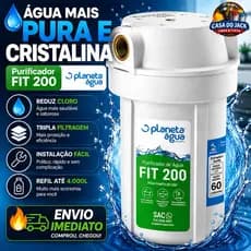 Purificador Filtro De Água Fit200 (Rosca 1/2) - Planeta Água