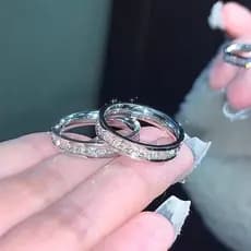 de Anéis em Prata 925 - Detalhes com Pedras, Estilo Romântico, Ideal para Presentes e Ocasiões Especiais