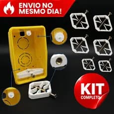 Kit Reparo Salva Abas Tomadas Caixinha Luz 4x2 Expansível Compacto