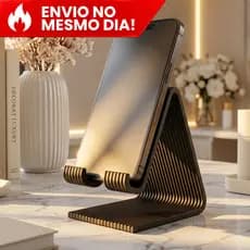 Suporte Celular e Tablet de Mesa Estático Portátil Moderno Compatível com Carregador
