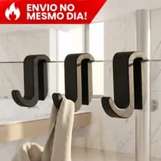 Porta Toalha Gancho Suporte Resistente para Box Banheiro Roupas de Banho Acessórios Variados
