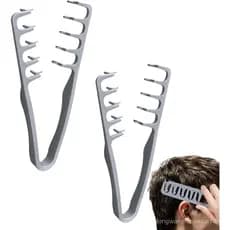 2 peças de pente texturizador, pente volumizador de dentes largos para modelagem de cabelo, desembaraçador de dentes lar