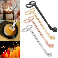 Útil Vela Pavio Tesoura De Aço Inoxidável Núcleo Trimmer DIY Artesanal Fazendo Ferramentas 18cm Preto Rosa Ouro Prata