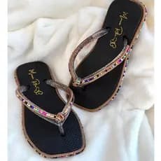 Chinelo Infantil Feminino Com Strass Na Sola e Correia Confortável Meninas Escola Passeios Moda