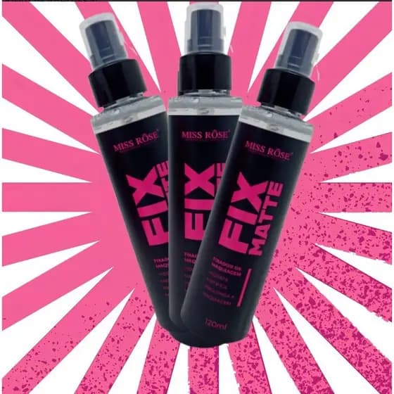 Bruma Fixadora Miss Rose Fix Matte 120ml Longa Duração