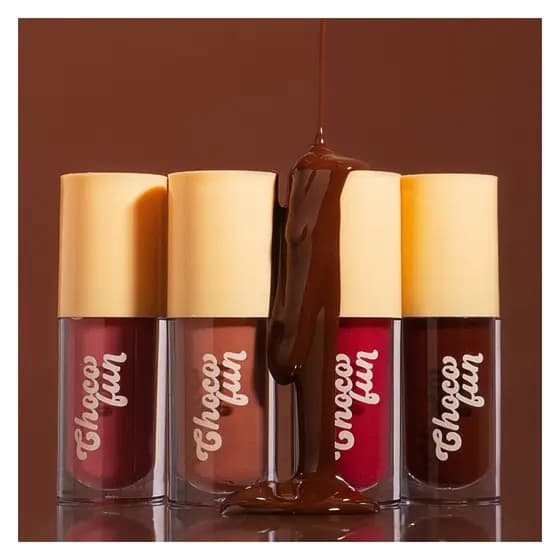 Lip Tint Fenzza Choco Fun com Aroma de Chocolate 4,5ml