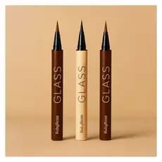 LANÇAMENTO | Caneta Delineadora Glass Ruby Rose Preta ou Marrom Dark Brown Light Brown