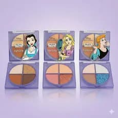 LANÇAMENTO | Paleta de Sombras Princesas Fenzza – 4 Cores (2 Matte + 2 Cintilantes)
