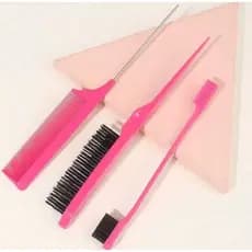 Kit  Baby Hair Profissional Pente + Escova Alinhadora Acabamento Cabelo