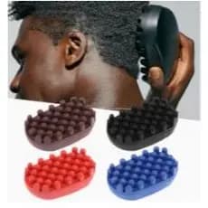 Escova de Silicone para Cabelo Encaracolado Preto - Fácil de Usar, Design Multifuncional