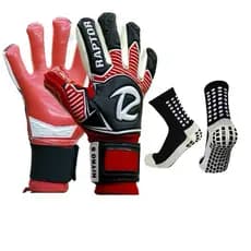 LUVA DE GOLEIRO RAPTOR NITRO 6 + MEIA