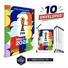 Álbum Oficial copa do Mundo 2026 + 10 pacotes de Figurinhas