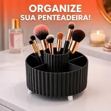 Porta Pincéis de Maquiagem Organizador Multiuso com 5 Divisórias Decoração