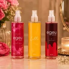 Kit de 2 Até 3 Body Splash Feminino Egeu Choc High Cheirosa Egeu Dolce Mulher Lilli Poderosa 200ml