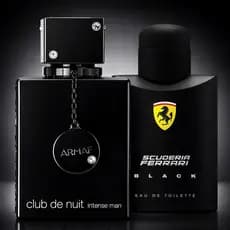 Kit de 1 Ate 2 Perfumes Masculino All Black Night Fragancia e Poder Envio em 24 Horas