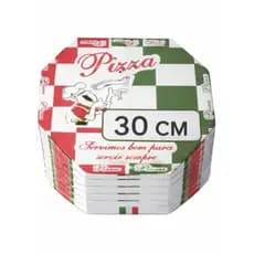 Caixas De Pizza N° 30 Oitavada Branco, Reforçada e Profissional.