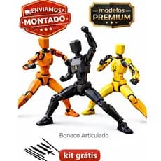 Dummy 13 Action Figure 100% Articulado Montado – Boneco de Pose Robô Colecionável Brinquedo Educativo Stop Motion