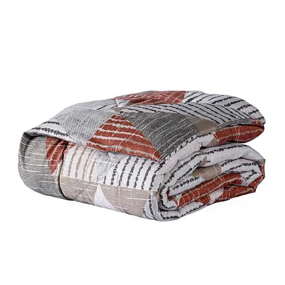 Edredom Casal Queen Avulso Premium Dupla Face Matelado Estampado Terracota 300 Fios Inverno Quente