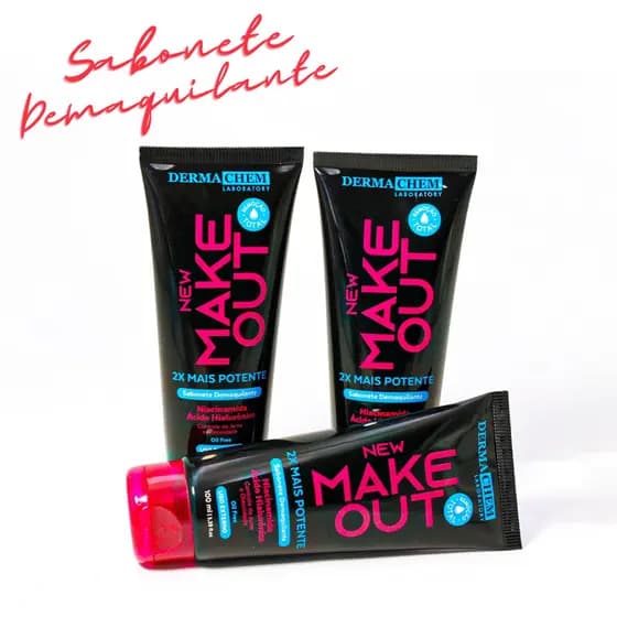 Sabonete Demaquilante New Make Out Dermachem: Limpeza Profunda e Eficaz para Sua Pele