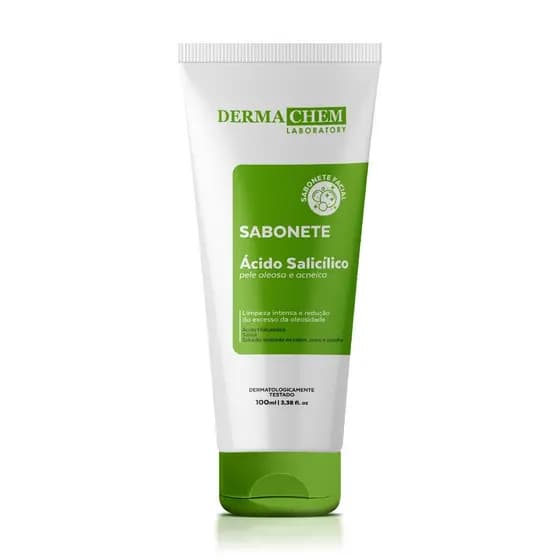 Sabonete Ácido Salicílico Pele Oleosa 100ml Dermachem