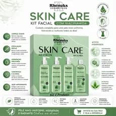 Skin Care NIACINAMIDA - kit facial com 4 itens Rhenuks