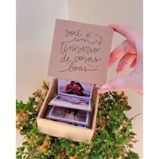 Caixa personalizada de fotos - Você é um universo de coisas boas!
