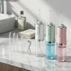Fio Dental Água Elétrico Portátil 220ML Irrigador Bucal Premium Academia Viagem Trabalho Envio Em 24 Horas