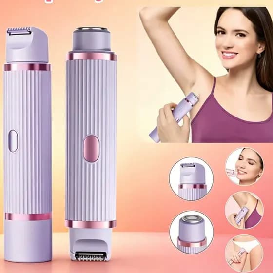 Depilador Elétrico Feminino 2 Em 1 Aparador Pelos Íntimos Virilha Axila Barbeador Sem Dor Envio Rápido Brasil