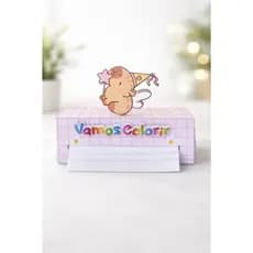 10 Caixa Rolo Infantil com Desenhos Capivara Colorir, Lembrancinha Festa Infantil, Kit Colorir Educativo, Brinde Escolar