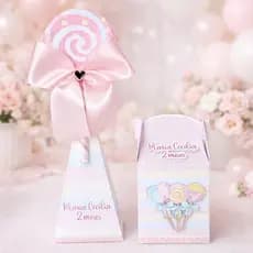 Kit 10 Lembrancinha de aniversário Tema festa dos doces Personalizado com o nome e a idade Semi Montado