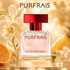 PURFRAIS Perfume portátil 18ml Brilho delicado Longa Duração Fragrância Gourmand Oriental & Amadeirada