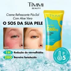 Pós-sol TIMMI BEAUTY Gel Calmante Refrescante com Aloe Vera e 5 Ceramidas